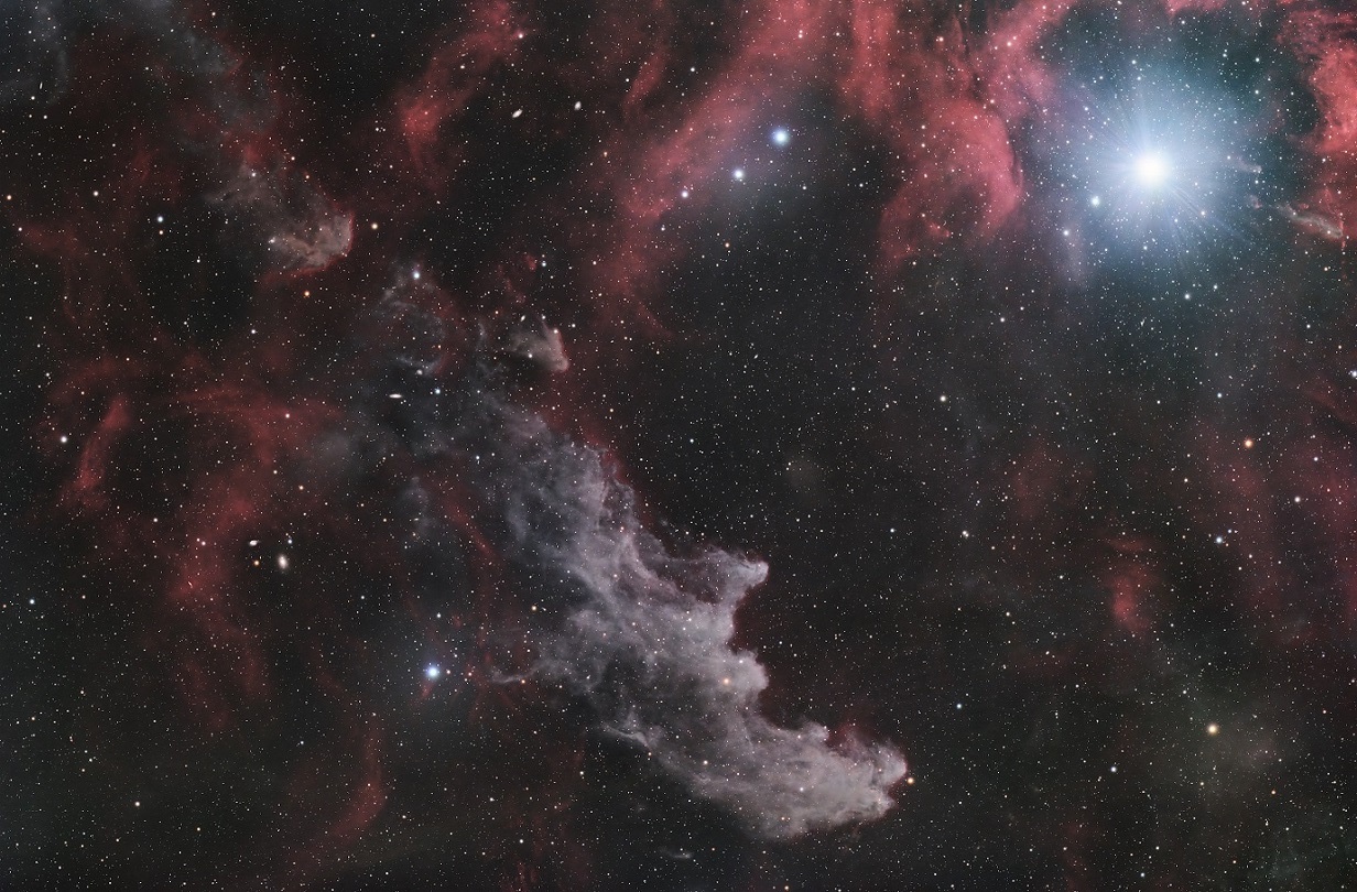 Rigel and the Witch Head Nebula