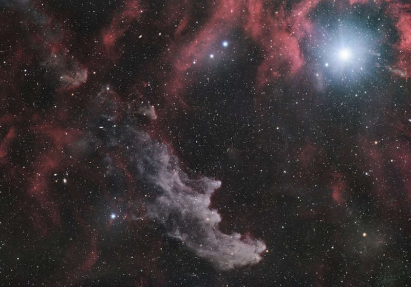 Rigel and the Witch Head Nebula