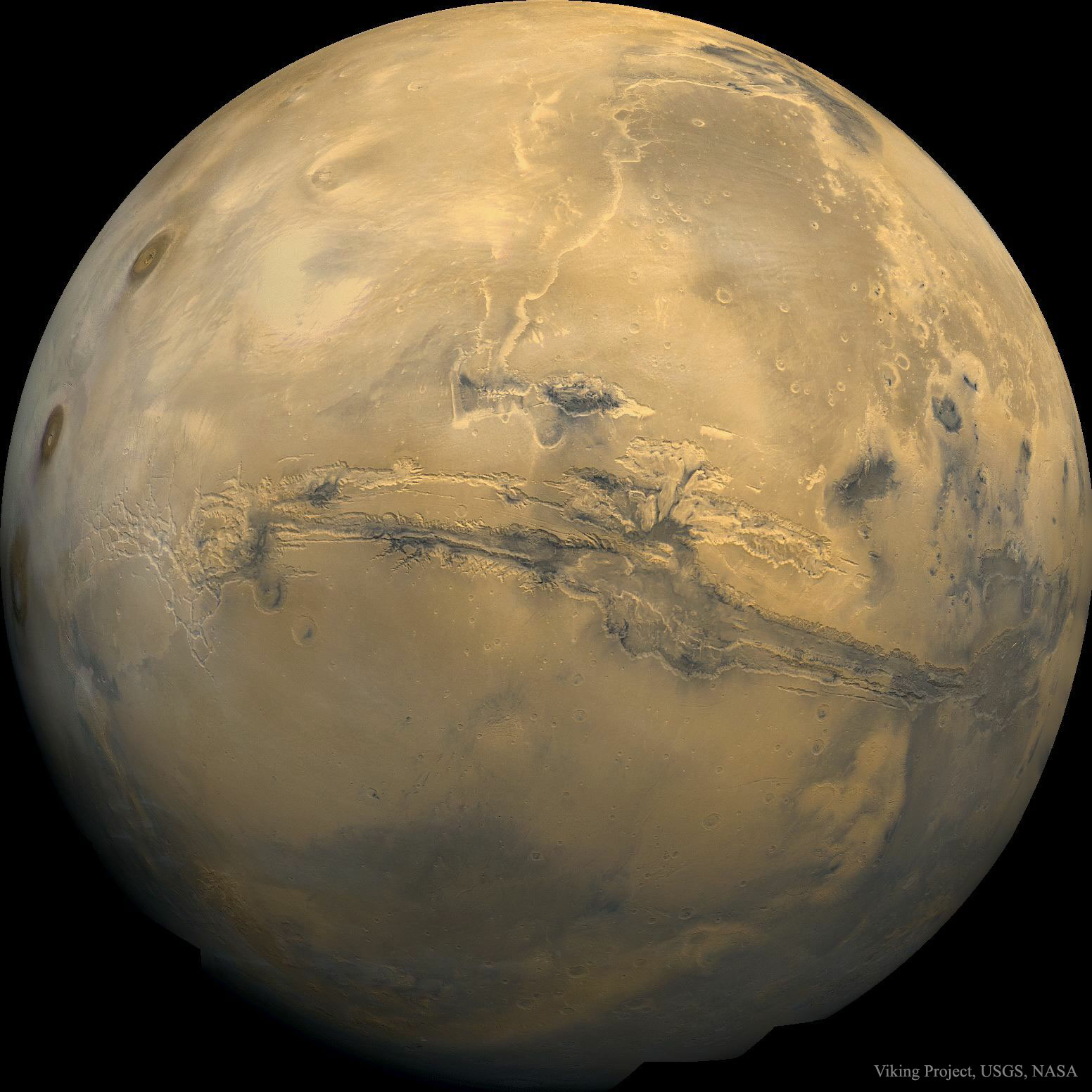 APOD: 2024 November 10  Valles Marineris: The Grand Canyon of Mars