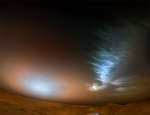 APOD: 2024 December 3  Ice Clouds over a Red Planet