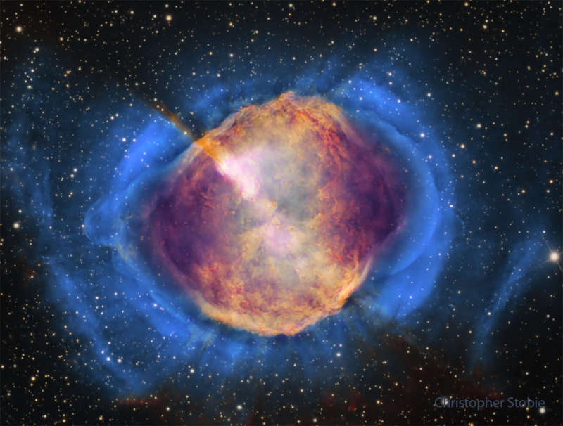 APOD: 2024 December 30 B M27: The Dumbbell Nebula