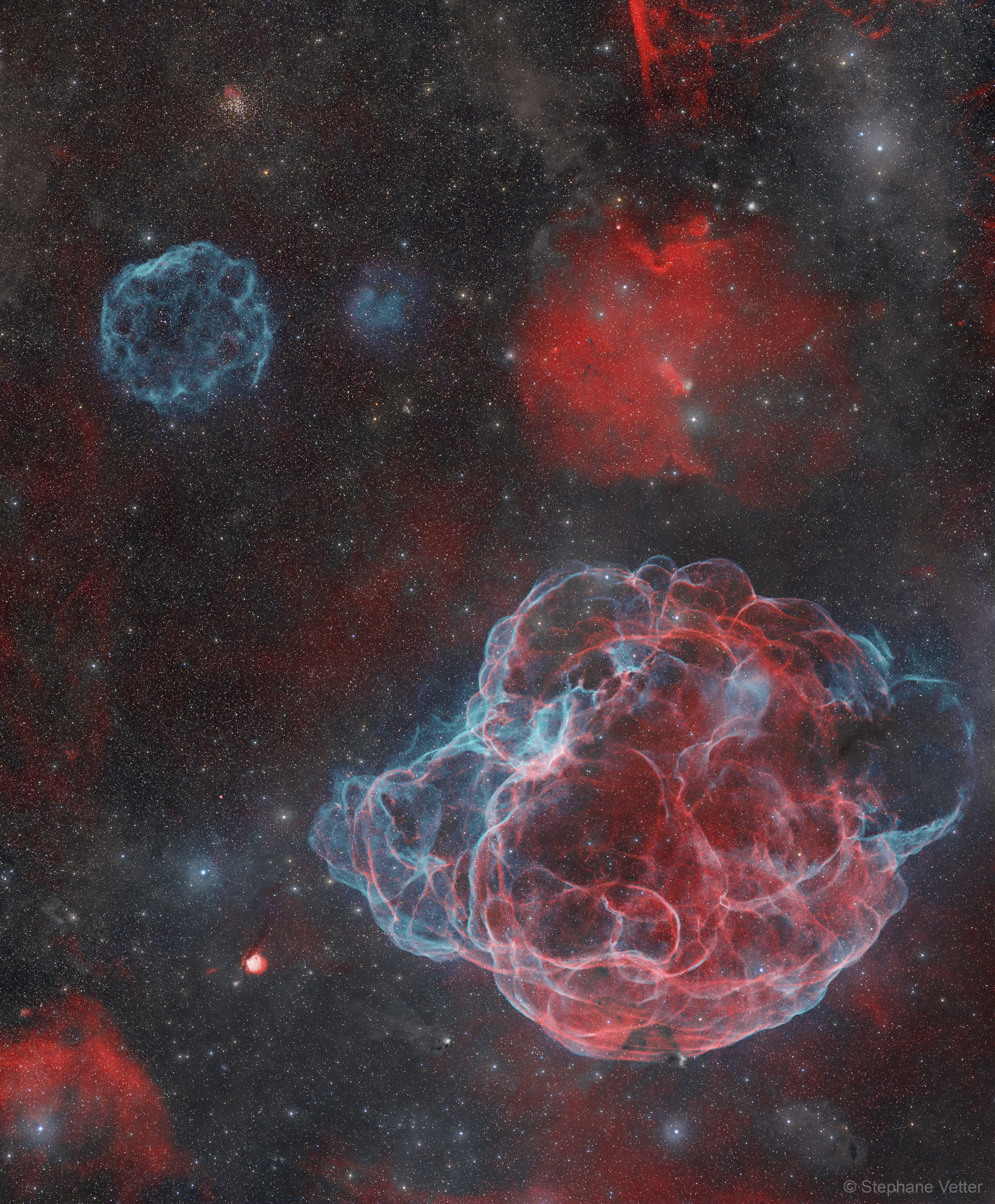 APOD: 2025 January 8  Supernova Remnants Big and Small