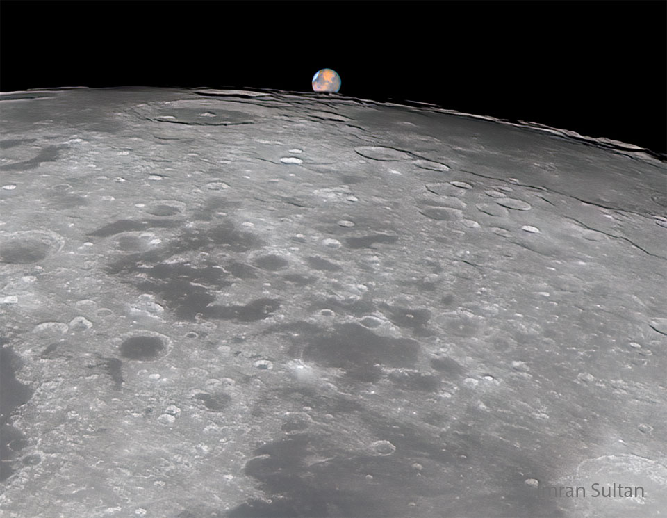 APOD: 2025 January 15 B Wolf Moon Engulfs Mars