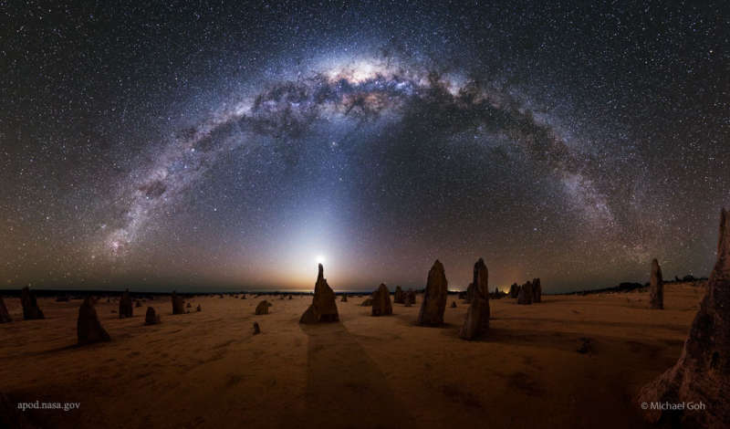 APOD: 2025 February 9  Milky Way over the Australian Pinnacles