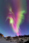 APOD: 2025 February 10  Auroral Hummingbird over Norway