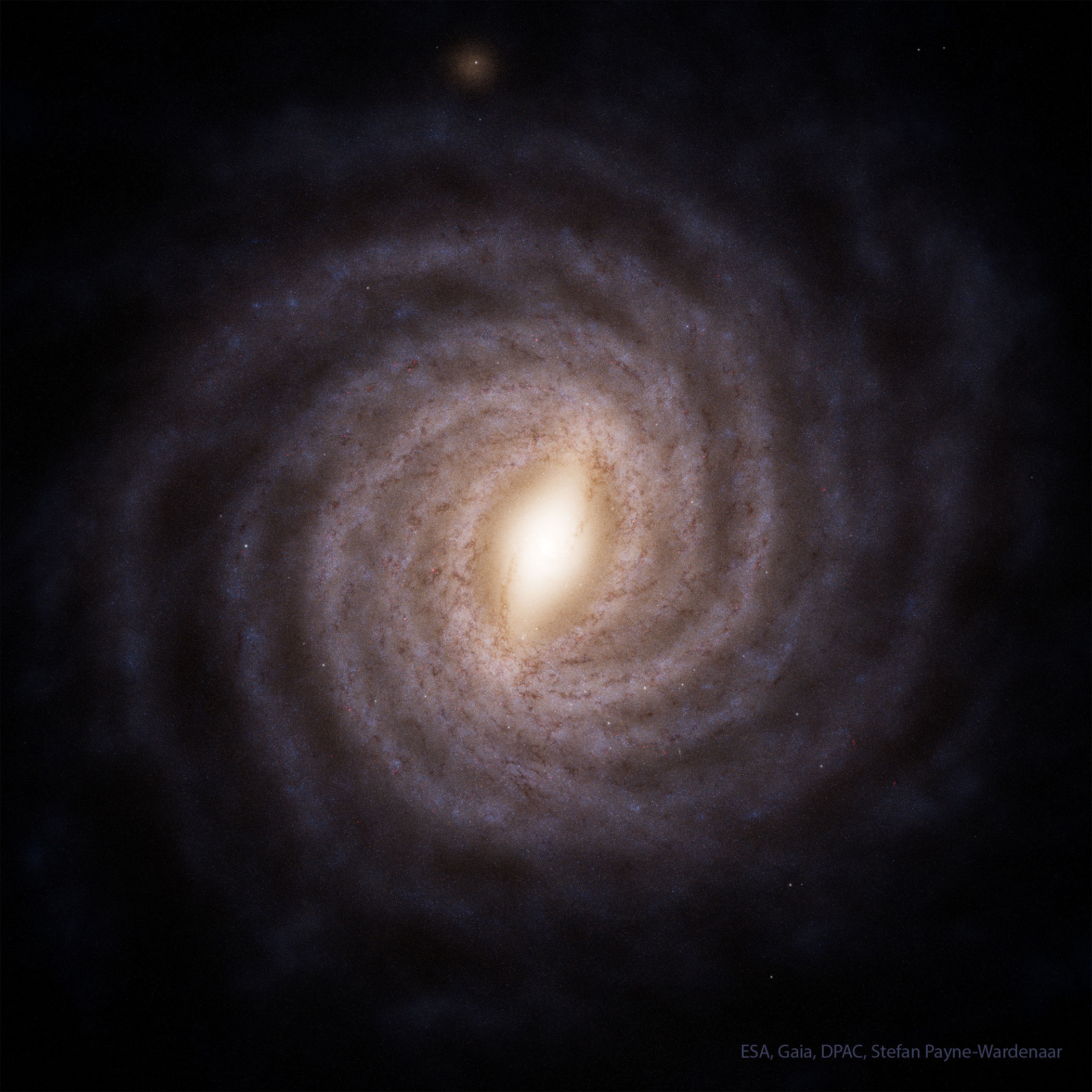 APOD: 2025 May 13 B Gaia Reconstructs a Top View of our Galaxy