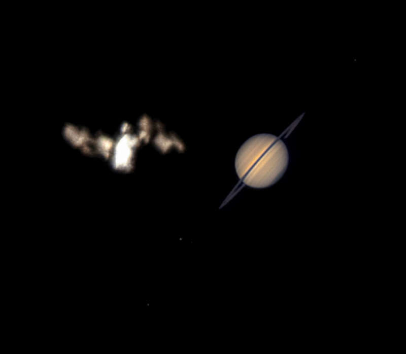 APOD: 2025 July 18  ISS Meets Saturn