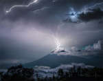 APOD: 2025 July 27 Б Lightning over the Volcano of Water