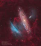 APOD: 2025 August 4 Б Blue Arcs Toward Andromeda